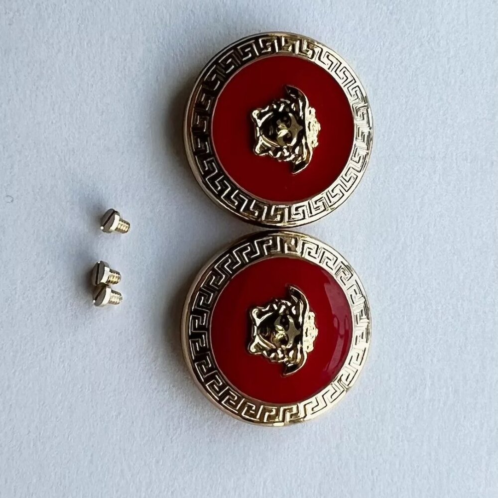 VERSACE VE 4409 4408 Sunglasses Replacement Temple Medusa Head Logo Trim New 2pc